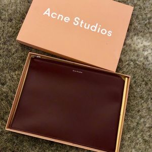 Acne Studios small leather pouch NWT